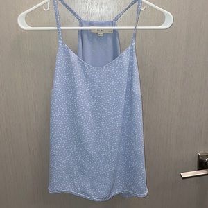 Periwinkle tank blouse